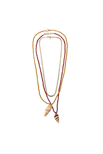 Charmist Steel Zr Charm Set Necklace