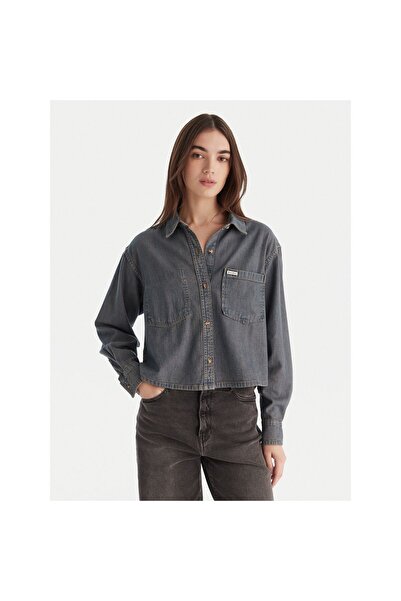 Guess Jeans Cămașă de blugi pentru femei W5BH0DD5M8E Albastru