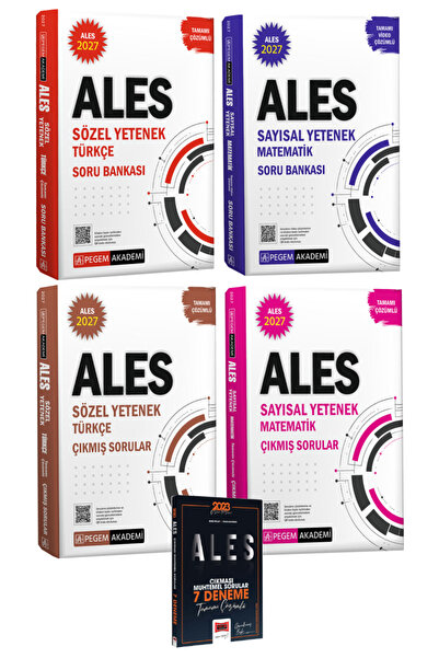 Pegem Akademi Yayıncılık 2027 ALES Sözel Yetenek Türkçe+Sayısal Yetenek Matem...