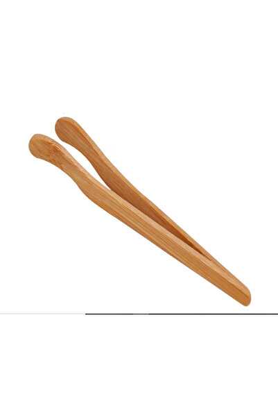 zerzembe 10 Bambu Maşa Ahşap Tost Maşası Bambu Mutfak Maşası Tost Ekmek Pişir...