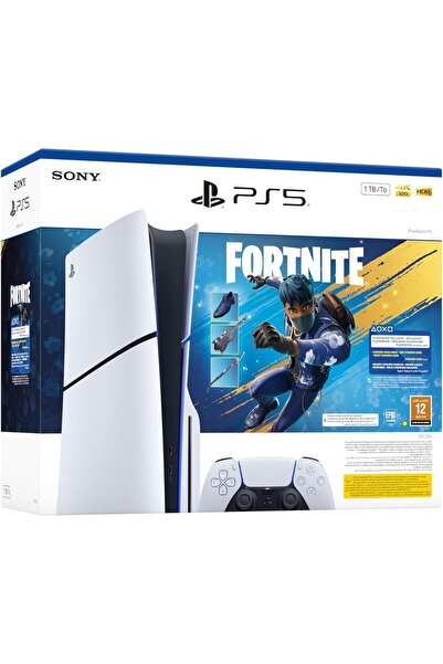 Playstation وحدة تحكم إصدار 5 Blu-ray Disc بسعة 1 تيرابايت - حزمة Fortnite Fl...