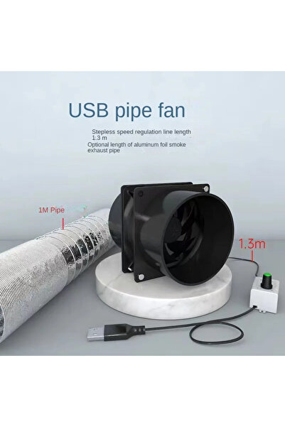 Choice1 مروحة شفط دخان اللحام بطول 1 متر مع أنبوب USB قابل للتعديل، مزيل أبخر...