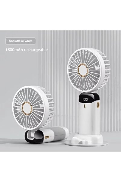 Choice4 WHITE Handheld Mini Fan Foldable Portable Neck Hanging Fans 5 Speed U...