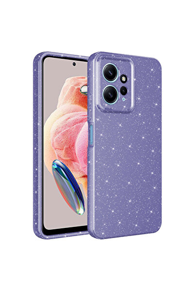 zore Xiaomi Redmi Note 12 4G Kılıf Kamera Korumalı Simli Silikon Üstün Koruma...