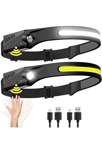 Arabest LED Headlamp,Rechargeable 2 Pack,230° Wide Beam Light,Motion Sensor,5...