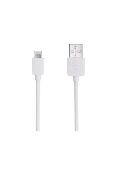 Remax Κανονικό καλώδιο USB σε Lightning, λευκό, 1μ (Ελαφρύ)