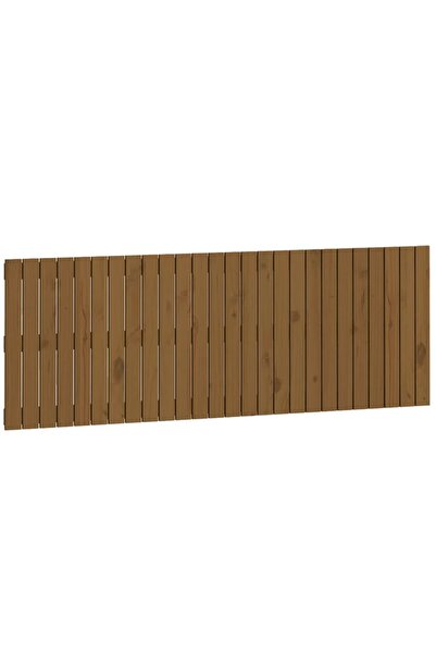 vidaxl Tăblie de pat pentru perete, maro miere, 166x3x60 cm