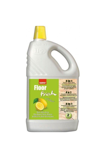 Sano 4 in 1 Floor Cleaner with Lemon Scent - Floor Fresh 4 in 1 Lemon Non-sli...
