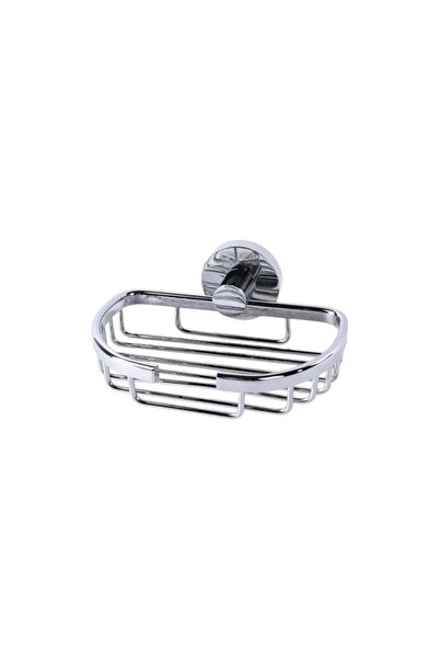 Orisa Single Mesh Soap Holder Stainless Steel Chrome Oval