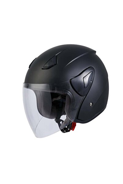 Sway SW 733 Y Mat Siyah Yarım Kask