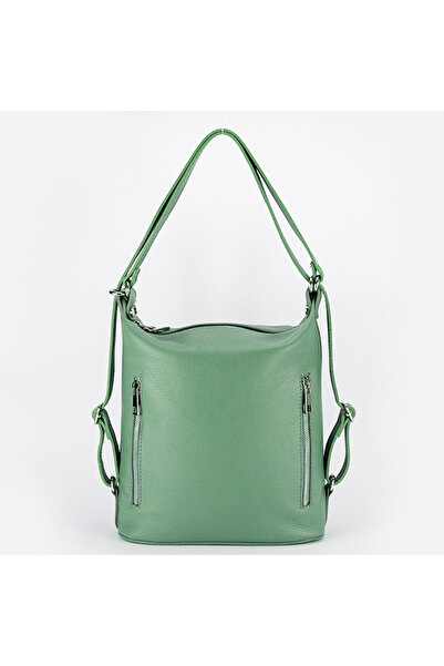 SOFILINE Rucsac verde mentă din piele 2 în 1 Lucia 121