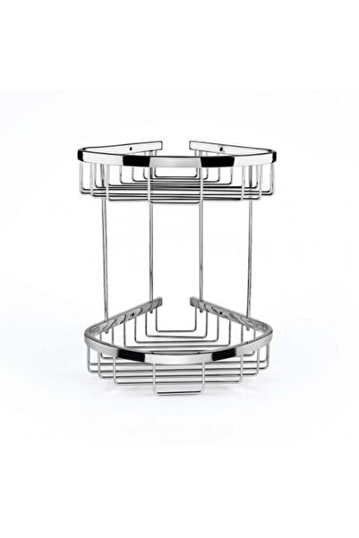 helemend Corner Bathroom Utensil Rack Mesh Dorin Chrome - Helmand