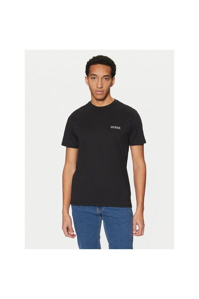 Guess Tricou bărbătesc U4BM03KCAM1 Negru