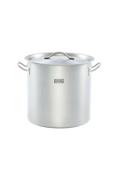 OEM Oală înaltă Gredil din oțel inoxidabil, cu capac, bază multistrat, 25,7 l...
