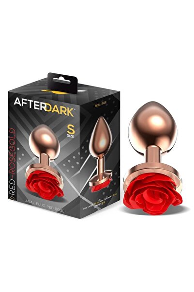 Other AFTERDARK Μεταλλικό Βύσμα Ροζ Χρυσό με Βάση Κόκκινη Τριαντάφυλλο Μέγεθο...