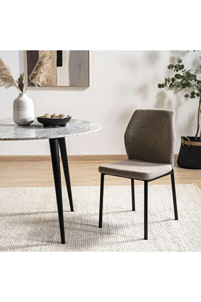 PAN HOME HALSEY DINING CHAIR - BROWN BLACK