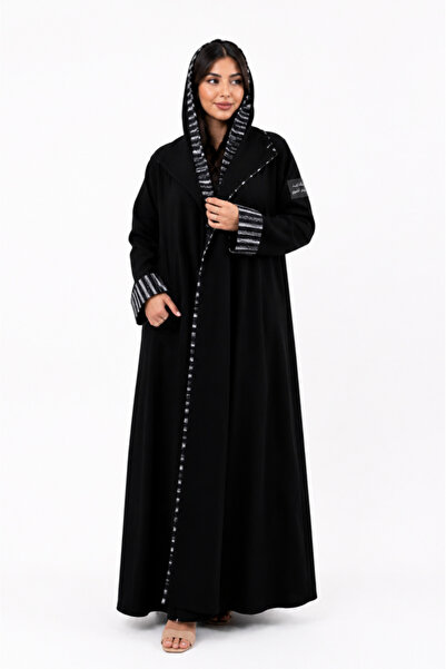 Anaqa Abaya عباية كتان مع اسواره وتحديد