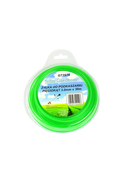 GEKO Fir de tăiat pentru mașini de tuns iarba, pentagonal, din plastic, 3mm x...