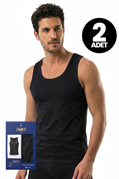 Just inner Men's 2-Piece Cotton Modal Undershirt Flexible Structure Daily Com...