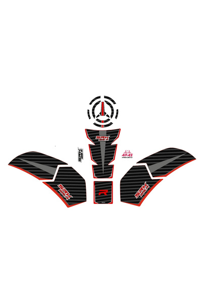ARAS REKLAM VE MOTO AKSESUAR RKS SRK 125 R 2023-2025 Uyumlu Tank Pad Seti