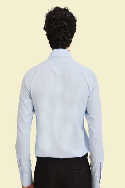 Picuardo Erkek Slim Fit Uzun Kollu Kolay Ütülebilen Pamuklu Düz İtalyan Gömlek
