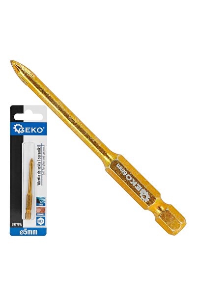 GEKO Burghiu pentru sticlă și ceramică HEX, 5 mm, G39701E