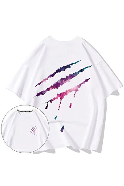 classy moda Unisex πολύχρωμο μπλουζάκι με στάμπα Oversize Streetwear Άνετη εφ...