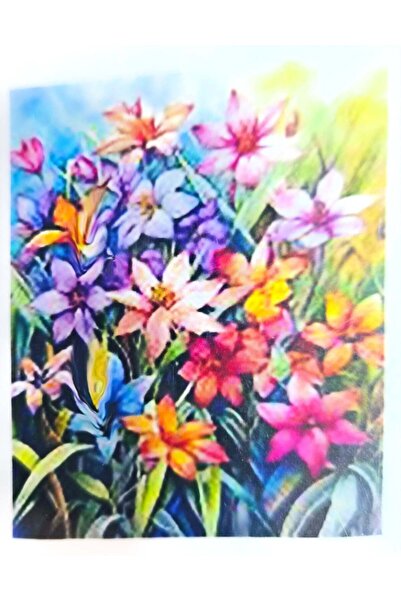 LİVA CRAFT Art & Craft Diamond Mosaic Painting, 30X40 Colorful Flowers Bead G...