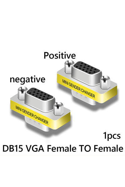 Choice F F -1PCS DB15 Adapter 90/270 Degree VGA Male to Female 15 Pin 3 Rows ...