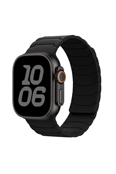 Choice5 S123 42-44-45-46-49 black Magnetic Strap Silicone Bracelet For Watch ...