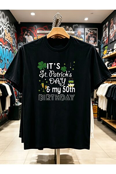 En22 1pc Men' 50th Birthday T-Shirt - Funny 50 Years Gift Him, Round Neck Shi...