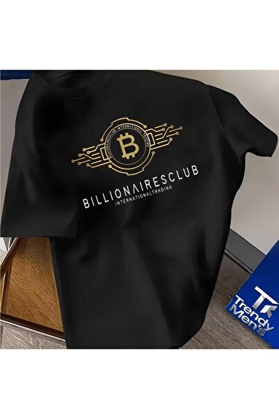 Astogria13 Men's Billionaires Club Bitcoin T-Shirt - Crypto Currency Print, S...