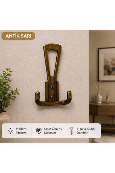 Kilit Merkezi Lotus Portmanto Askılığı 2li Paket I Vestiyer Askısı I Duvar As...