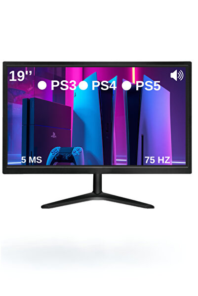 SN-HA-MA Sencrom 19'' Ps3-Ps4-Ps5 Uyumlu Dahili Hoparlör Ve Kumandalı 49 Ekra...
