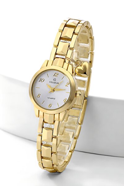 SHAKA Gold Shk4000 Heart Charm Detailed, Women's Wristwatch