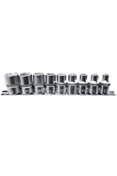 Silverina Set de chei Torx pentru roți 1/2 " E10-24, 9 bucăți pe bandă, S10630