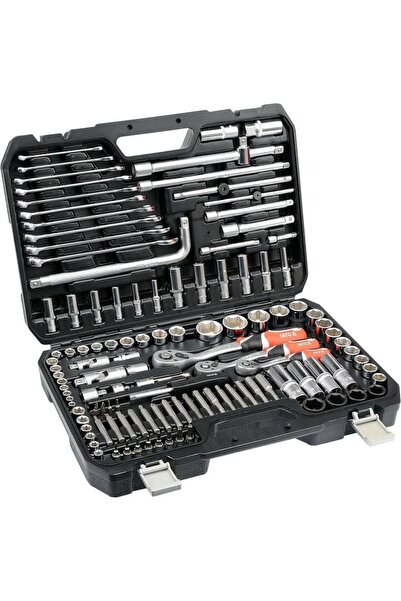 VOREL by YATO Set YATO 1/2" 1/4" 3/8" Chei tubulare, Biți plat, Biți Torx, Ca...