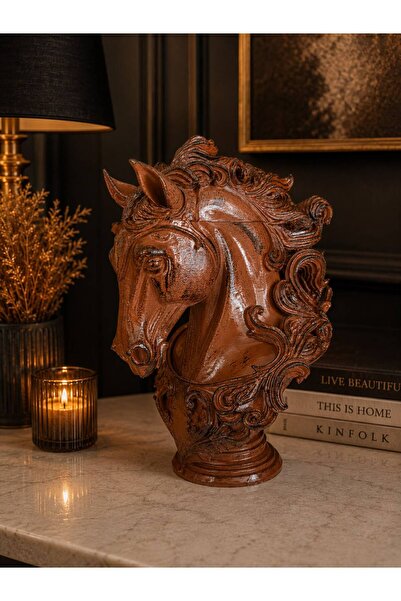 ersu store Şık At Büst Biblo Obje Ev Ofis Dekorasyon Aksesuarı