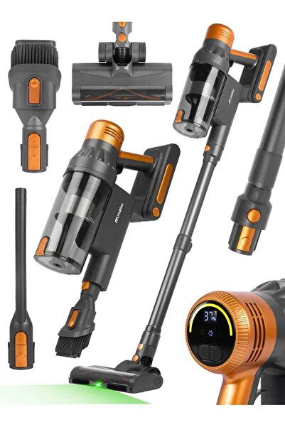 MalTec Aspirator vertical cu baterie și LED TURBOCYCLONE PRO4000 3 în 1, 500 ...