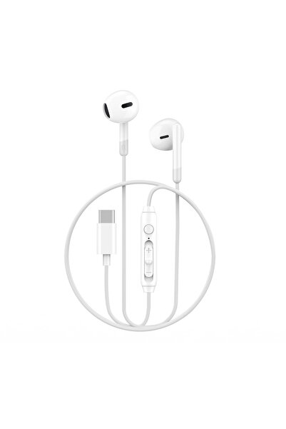 WIWU EB314 ενσύρματα ακουστικά USB-C λευκά