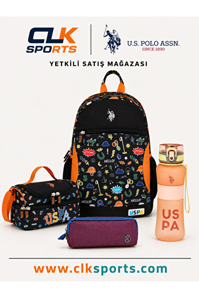 U.S. Polo Assn. İlköğretim Okul Sırt Çantası, Beslenme Çantası, Kalem Çantası...