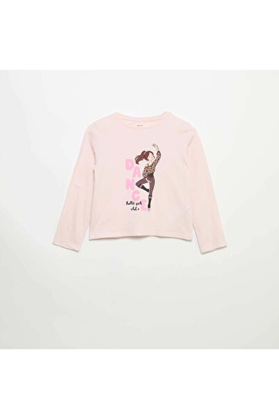 KIABI Long-sleeved T-shirt with print PINK