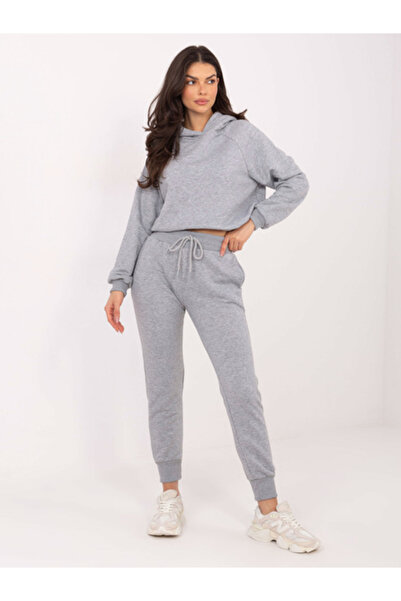 Basic Feel Good Women's Suit, BASIC FEEL GOOD, Cotton, Long Sleeve, Gray, mod...
