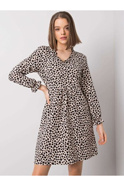 rue parıs Rochie Dama, RUE PARIS, Poliester, Rochie evazata, Bej deschis, mod...