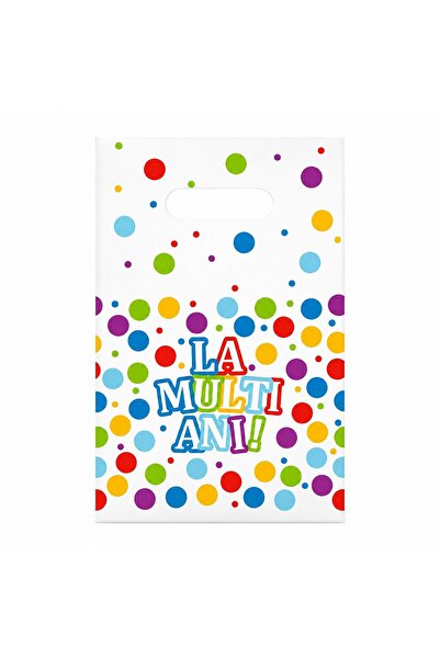 OEM Set 10 Pungi de Cadou, Colectia LA MULTI ANI, 16.5 x 25 cm, din Plastic, ...