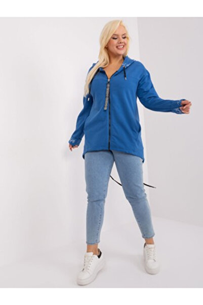 Relevance Women's Sweatshirt, RELEVANCE, Cotton, Long Sleeve, Dark Blue, mode...