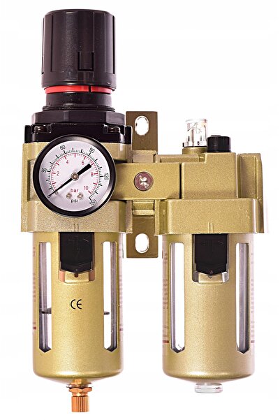 TC Technic Reductor de presiune Filtru de aer Lubrificator automat 1/2 " Pneu...