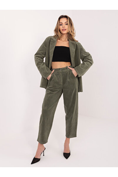 rue parıs Women's Pants, RUE PARIS, Cotton, Khaki, model IT-SP-FL8916.80