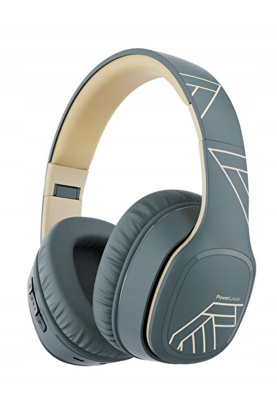PowerLocus Căști Bluetooth P7 gri asfalt Over-Ear Microfon AUX BT 50h