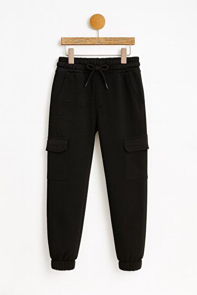 Ege Bebek Boys' Cotton Jogger Sweatpants – Cargo Pockets and Drawstring |   C...